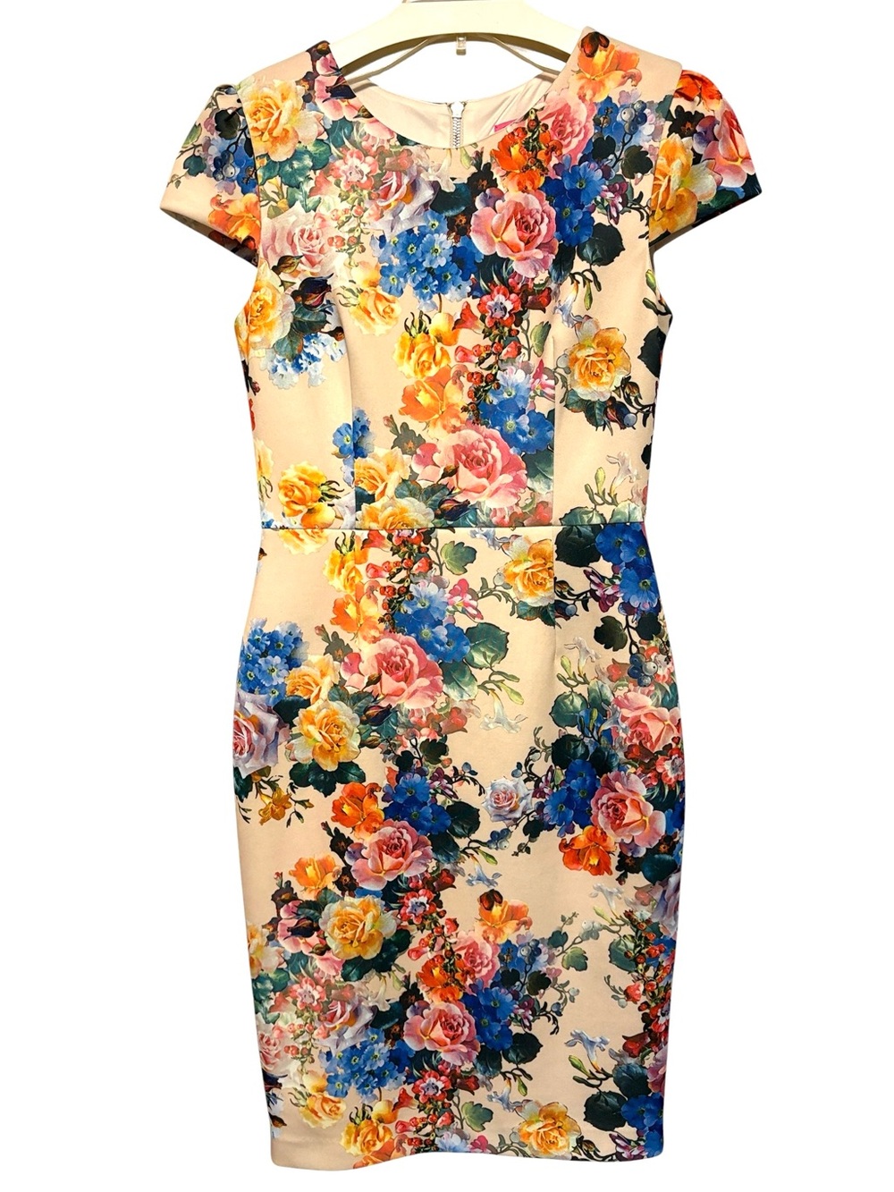 BETSEY JOHNSON Floral Print Bodycon Dress - Size 6